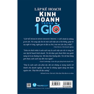 Lập Kế Hoạch Kinh Doanh Trong 1 Giờ (Tái Bản)