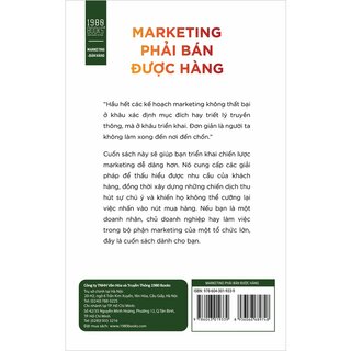 Marketing Phải Bán Được Hàng